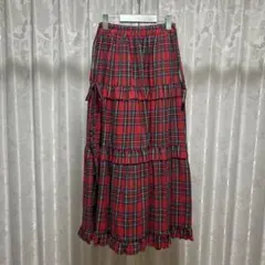 チェックスカート 秋冬