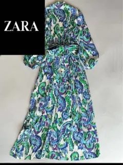 ☘️T22734☘️新品 ZARA パッチワーク オールインワン ジャンプ 