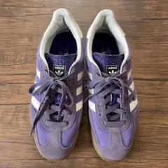 adidas gazelle パープル スエード ガムソール 26cm US8 - 일본구매 