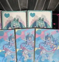 タイトーくじ　初音ミク×Rody　Ｊ賞　K賞　クリアファイル　初音ミク　計５個