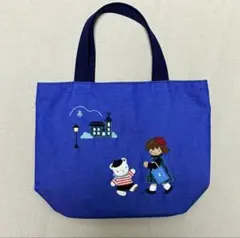 新品タグ付き】ファミリア デニムバッグ ブルー 青 バス停 - メルカリ
