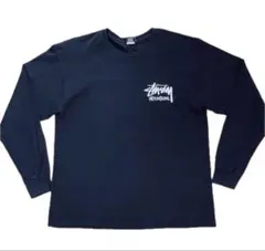 STUSSY ステューシー ロングスリーブTシャツ XL ブラック ロゴプリント