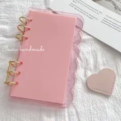 アクリルバインダーもこもこA6　ブックマーク　セービングチャレンジ貯金　リフィル