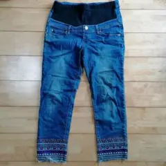 マタニティデニム ジーンズ パンツ　L