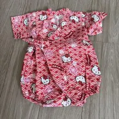 Hello Kittyベビー甚平♡70cm♡オムツ替え用スナップボタン付き