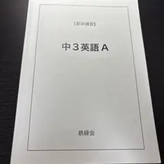 鉄緑会 中3 英語 フルセット 2026年最新】鉄緑会 中3 英語の人気アイテム - メルカリ