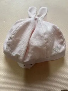 新品未使用　POLO ピンク ウサギ耳帽子　48センチ