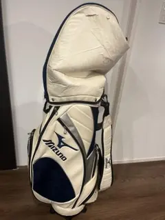 【土日限定値下げ】Mizuno ミズノ キャディバッグ ホワイト/ネイビーのサムネイル
