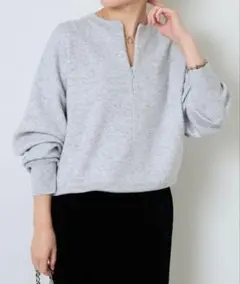 COLLAGE GALLARDAGALANTE ジップスウェットライクニット