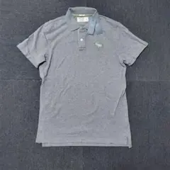 新品　Abercrombie & Fitch グレー ポロシャツ サイズL