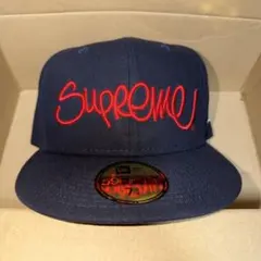 Supreme 59FIFTY ネイビーキャップ　コン