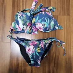 三愛水着楽園 水着 9MEF ビキニ 花柄 南国 海 プール ボタニカル