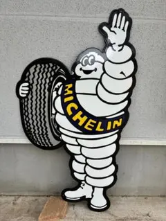 ビンテージ 大型 看板 MICHELIN ミシュランマン 高さ76cm ガレージ 