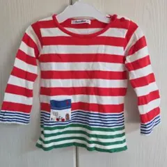 familiar 90サイズ ストライプTシャツ