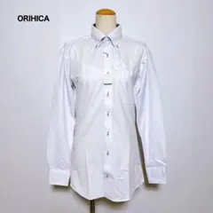 ORIHICA 新品タグ付 ノンアイロン ストレッチ ドレスシャツ 白 Sのサムネイル
