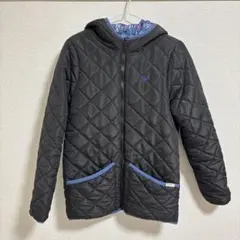 ロキシー キルティング 中綿 アウター ジャケット 黒 フード付き