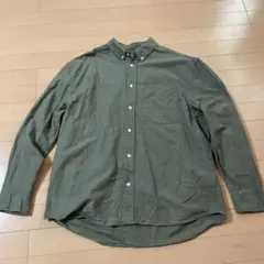 H&M リラックスフィット シャツ M オリーブグリーン