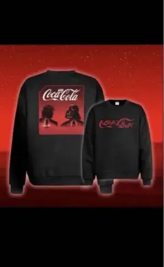 Coca-Cola ブラック スウェットシャツ