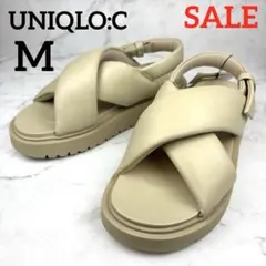新品 ユニクロC クロスストラップサンダル ベージュ M 完売品 23.5 24のサムネイル