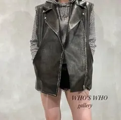 新品 WHO'S WHO gallery ヴィンテージライクライダースベスト