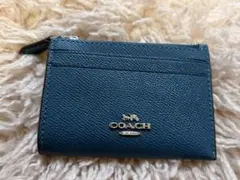 COACH キーリング付きパスケース　カードケース　グリーン