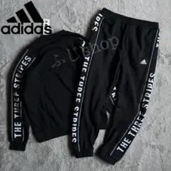 新品 アディダス adidas ブラック セットアップ ブラック XXL