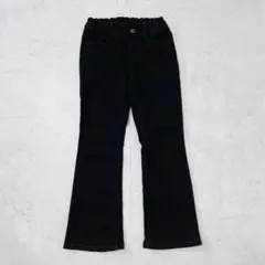 【美品】GU ストレッチスリムフレアジーンズ ブラック120