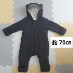 【H&M】もこもこ　カバーオール　グレー　アウター　70cm