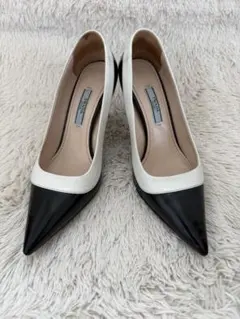 PRADA プラダ バイカラー パンプス ハイヒールのサムネイル