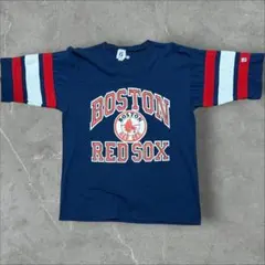00年代 TRUEFAN MLB ボストン レッドソックス ベースボール シャツ