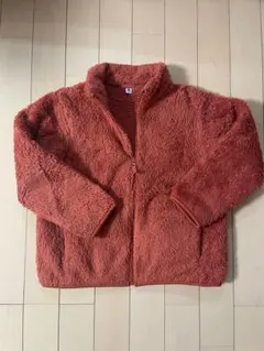UNIQLO(ユニクロ)　子供服　120サイズ　フリースアウター　オレンジ