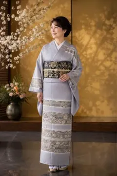 超格安 猫と花 総刺繍 スワトウ 訪問着 - メルカリ