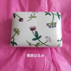 栗原はるみ ブーケ セラボックス 蓋付き 陶器 小物入れ 花柄 - メルカリ