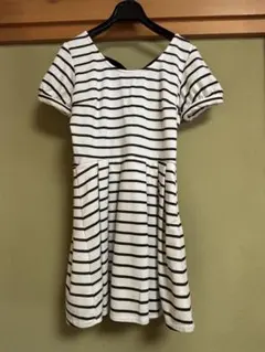 INGNI ストライプ柄 半袖ミニワンピース M