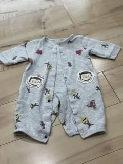 petit main 【おさるのジョージ】総柄2WAYオール