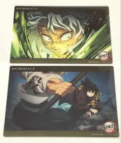 鬼滅の刃 冨岡義勇 不死川実弥 ビッグクリアカード WEBSHOPくじ 柱稽古編