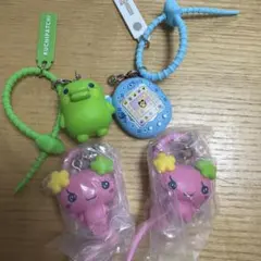 たまごっち　カラフルマルチチャーム カプセルトイ　ガチャガチャ4点セット