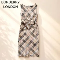 BURBERRY LONDON ノバチェックノースリーブ　ワンピース　ベルト