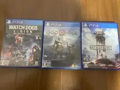 PS4 3本ウォッチドッグス, GOD OF WAR, BATTLEFRONT