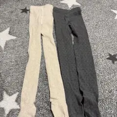 H&M ケーブル編みタイツ 2色セット 122/128
