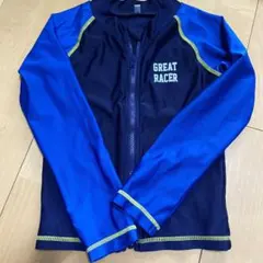 ラッシュガード 120cm 青/ネイビー