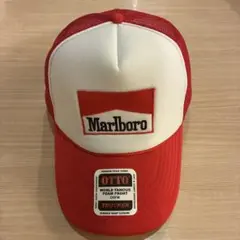 Marlboro トラッカーキャップ ホワイト/レッド