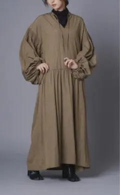 スモッキングギャザーワンピース