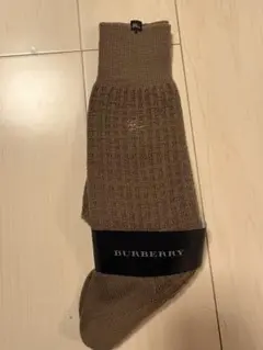 新品　BURBERRY ブラウンソックス 25cm