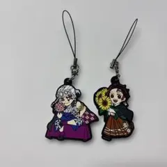 鬼滅の刃　ニジゲンノモリ　 宇髄 天元　炭治郎 2体セットラバーストラップ