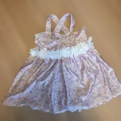 女の子用花柄ワンピース水着　110cm