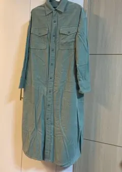 journal standardコーデュロイシャツワンピース