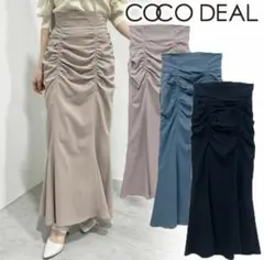 COCO DEAL ドレープギャザーマーメイドスカート