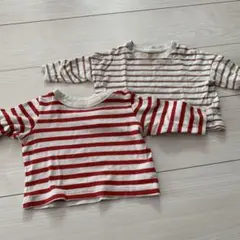 ストライプ　長袖　Tシャツセット