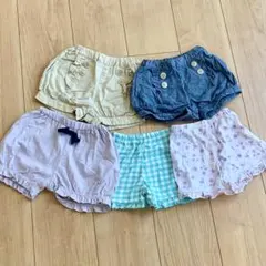 80〜90ショートパンツ　5枚セット